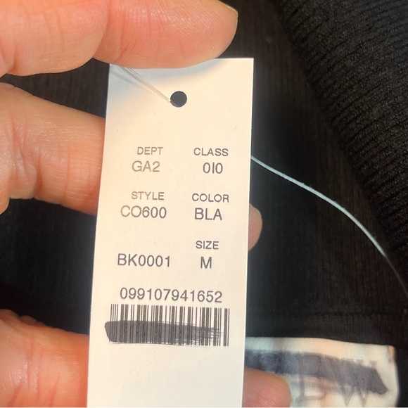 J.Crew TENCEL™ lyocell-blend foldover top in black - Picture 9 of 9